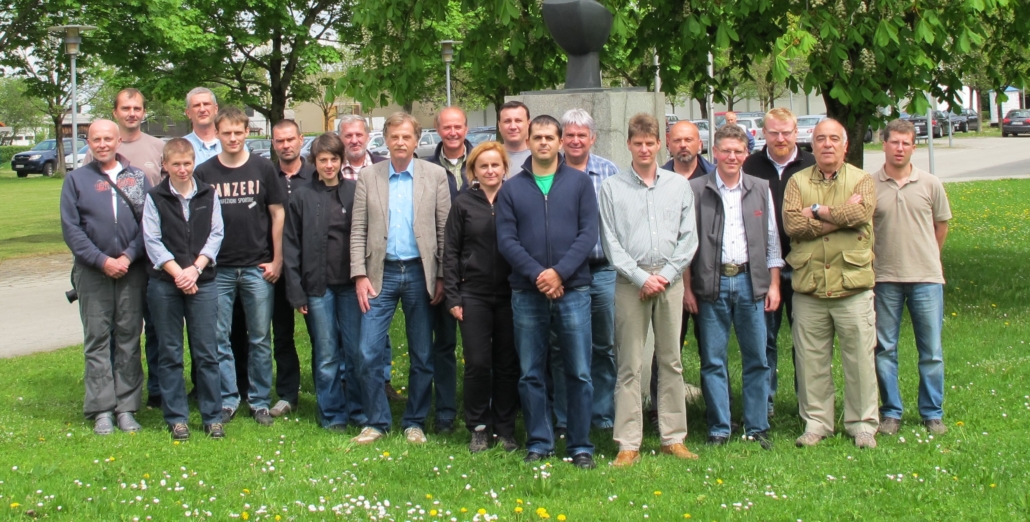 Teilnehmer des Meetings der EVF-Exterieurbewerter 2012